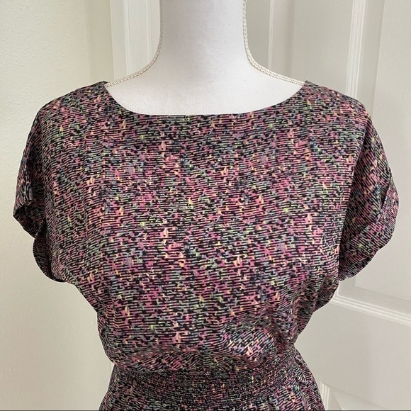 BCBGeneration Multicolored Smocked Waist Dress XS - Picture 5 of 8